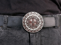 Celtic Knotwork Round Belt Buckle